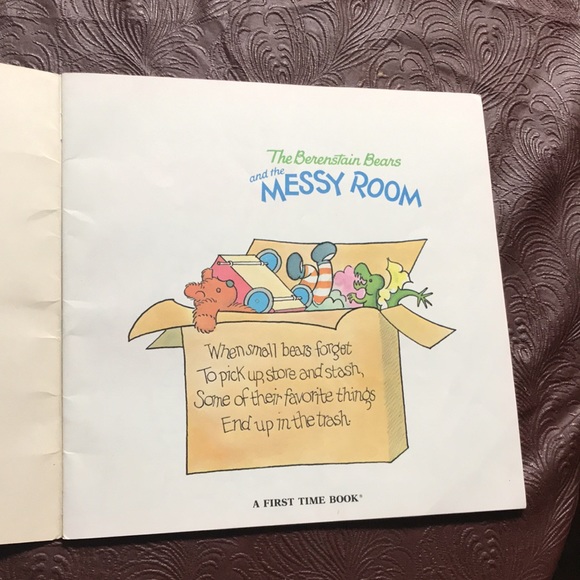 “The Berenstain bears and the messy room” kids softcover book - Picture 4 of 9